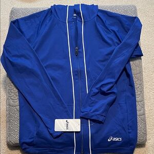ASICS women’s  Performance Jacket in Vibrant Blue